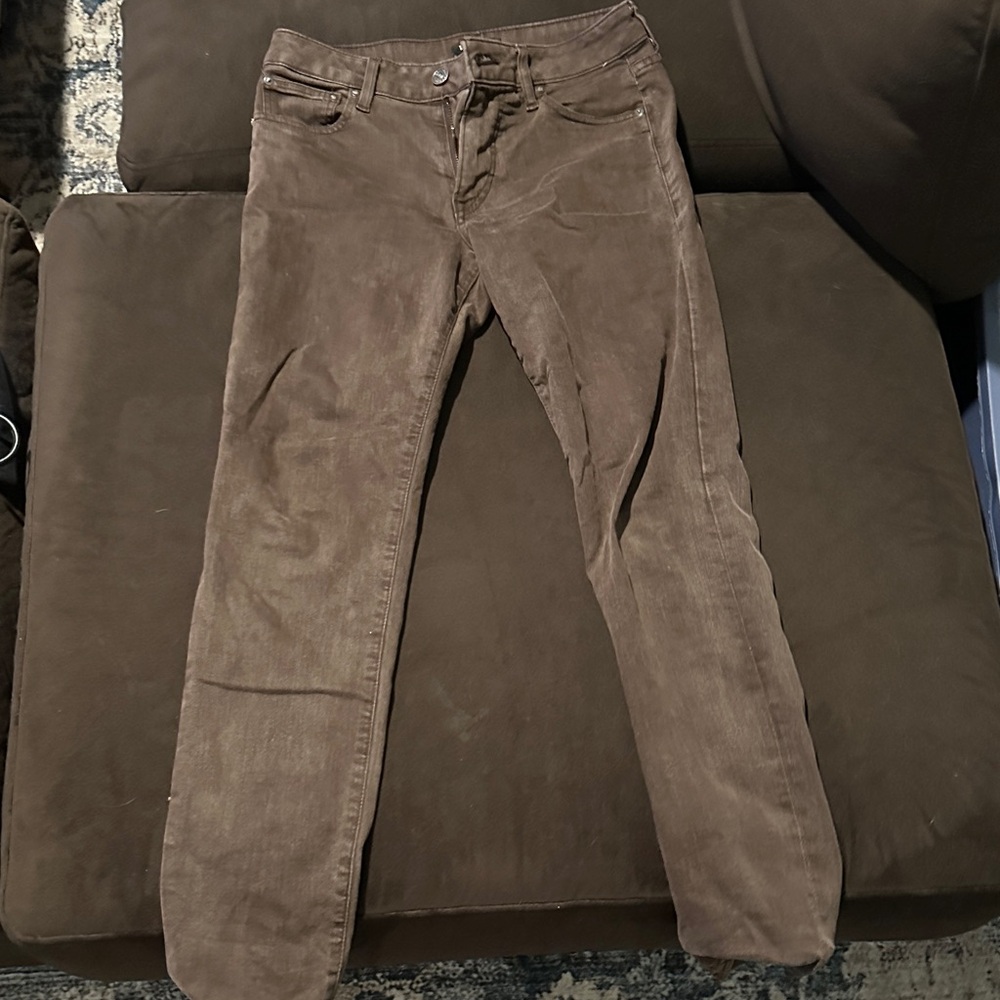 Express Dark Brown Corduroy Trousers